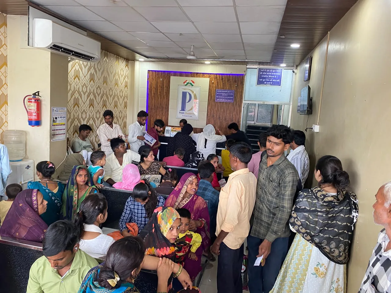 Patient waiting area at PRIME DIAGNOSTICS Lakhimpur